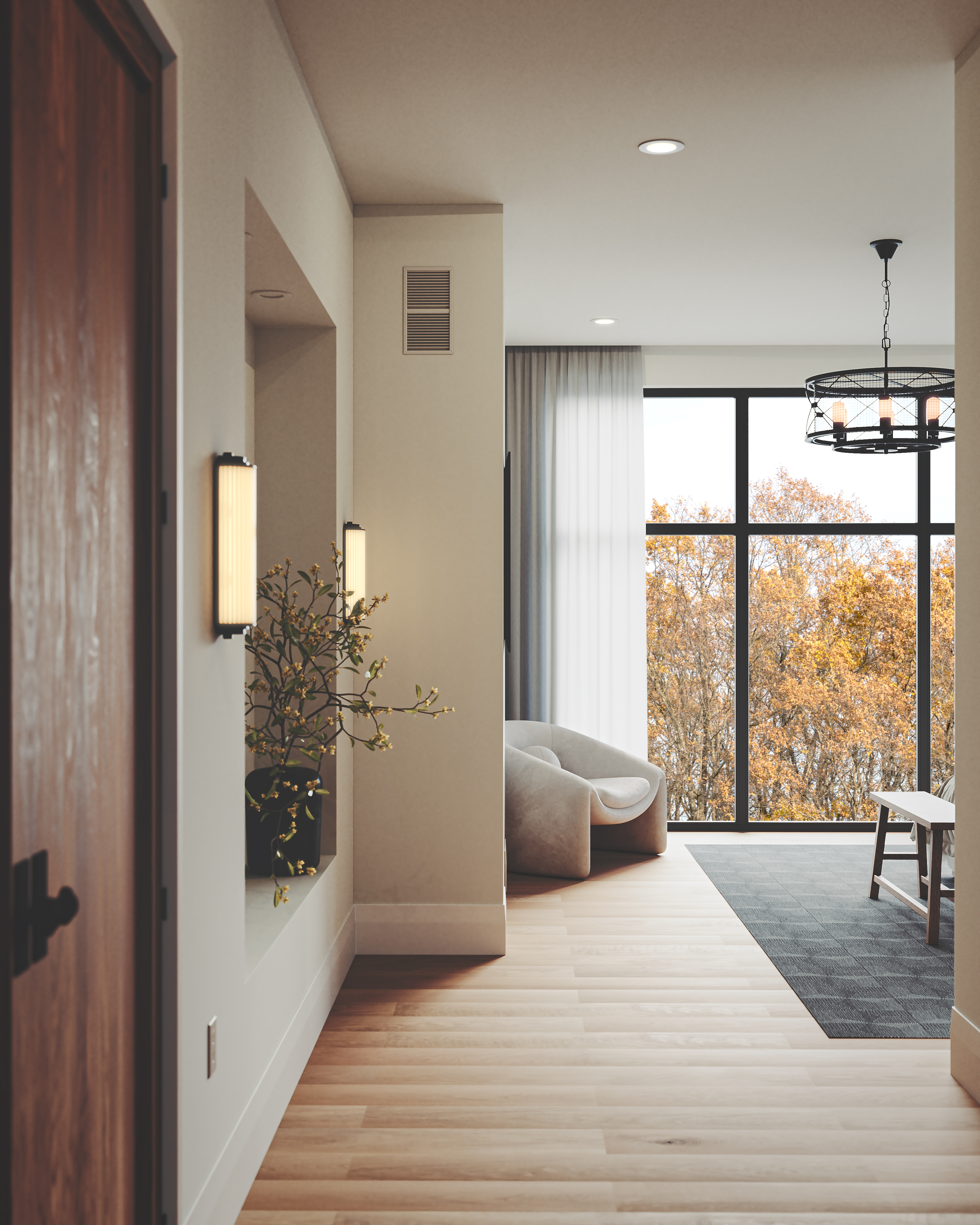 Vestíbulo Otoño — render 1